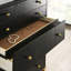 Commode de chambre à 5 tiroirs Kevin - noir-1723604094