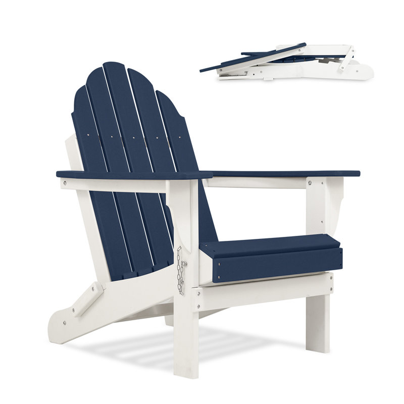 Outdoor Adirondack Chair, Navy Blue
