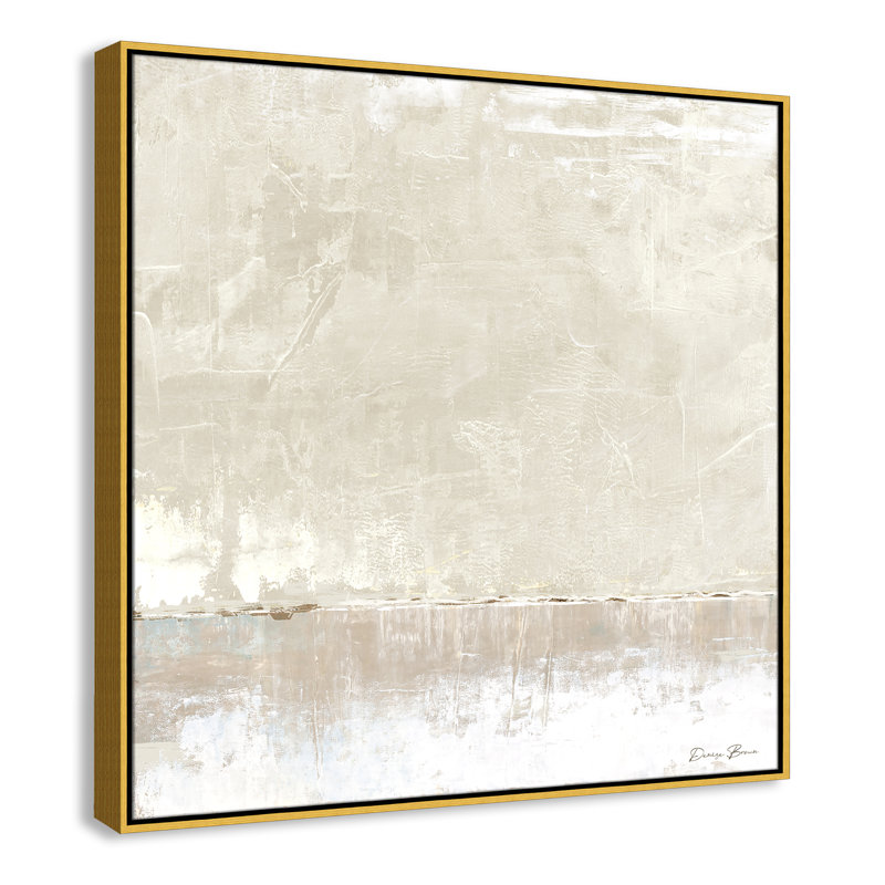 Delevan Better Days - reproduction de cadre flottant sur toile, H 37,5 po x l 37,5 po, Doré