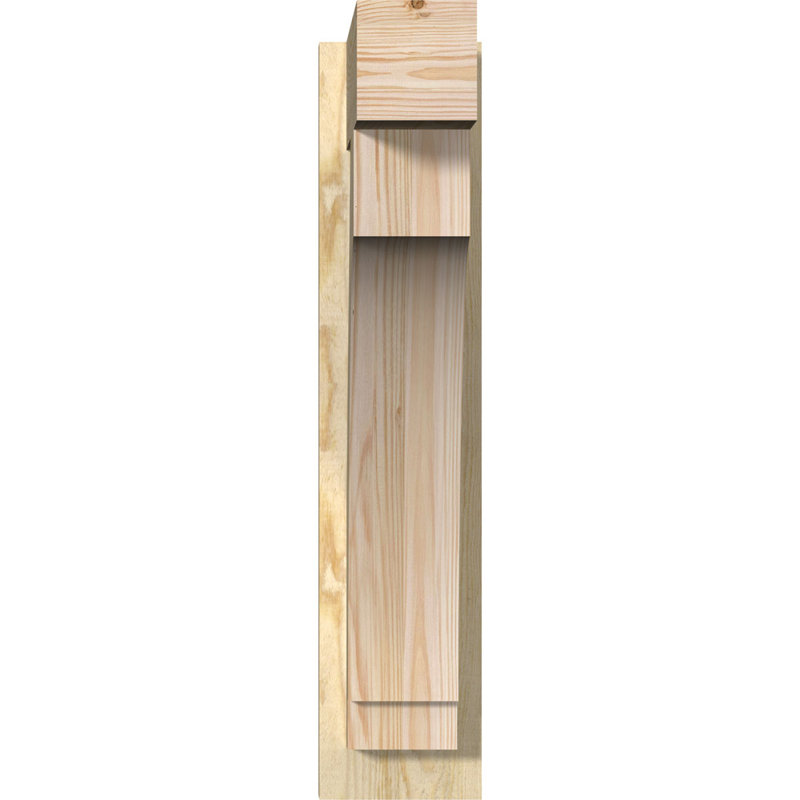 Imperial Block Outlooker, 6" W Douglas Fir (Rough Sawn), 16" D x 28" H