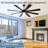 62''/72" 8-blade Modern Smaart Ceiling Fan With Dimmable 5cct Led Lights And Remote Control And App-1551119468-1551119469-1551119470