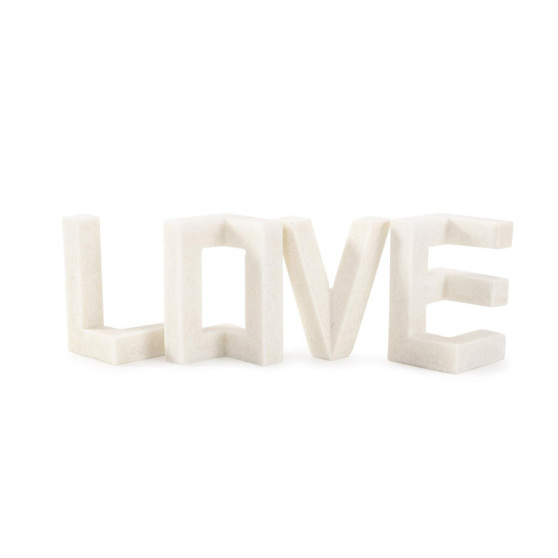 Just Say "Love" Sculpture in Polyresin