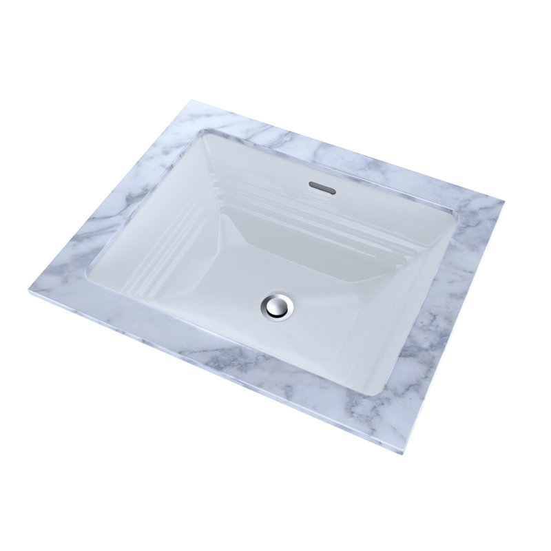 TOTO® Promenade® Rectangular Undermount Bathroom Sink, Cotton White, Cotton