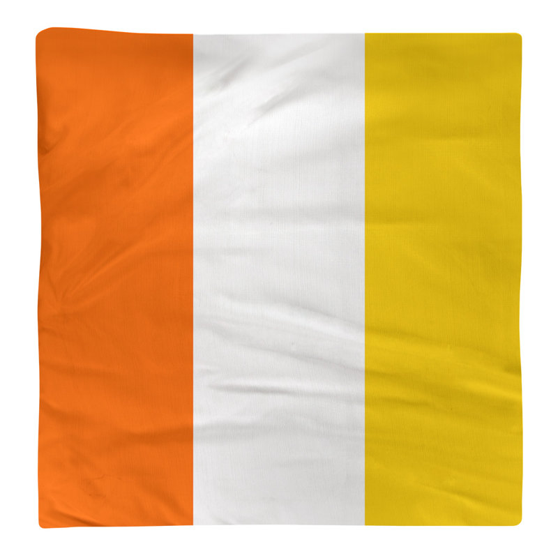 Serviette de coton 22" miami dîner, Orange / blanc / jaune