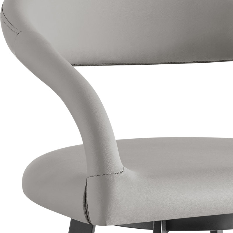 Tabouret de bar Gassville, Tabouret de comptoir (siège d'une hauteur de 26 p, Noir