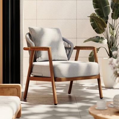 Fauteuil club en corde Orla (sans la table)