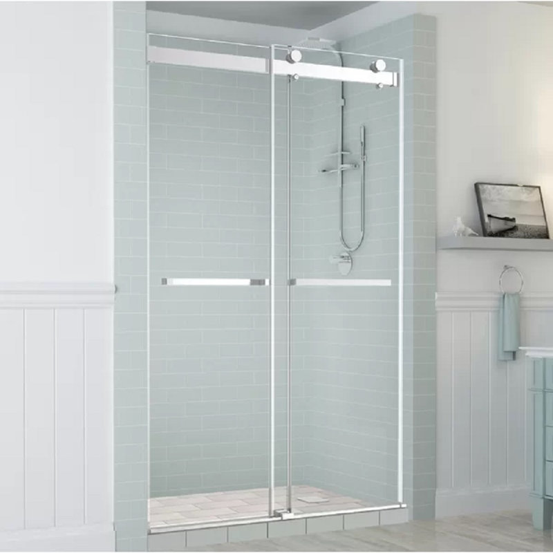 Rivage Double-Bypass Sliding Frameless Shower Door