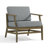 Clinkscales Solid Wood Teak Outdoor Lounge Chair With Cushion And Arms-114983512-114983510