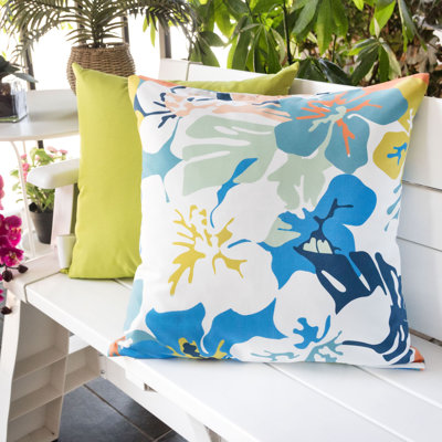 Bayviewpark Tropical Orchids Outdoor Throw Pillow