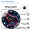 Horloge murale 12 po Neon Wolf