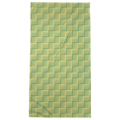 Serviette de bain à rayures Baskettressée classique