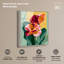 « Burgundy Bloom I », impression acrylique encadrée, art moderne pour salon par-1994556437-1994556453