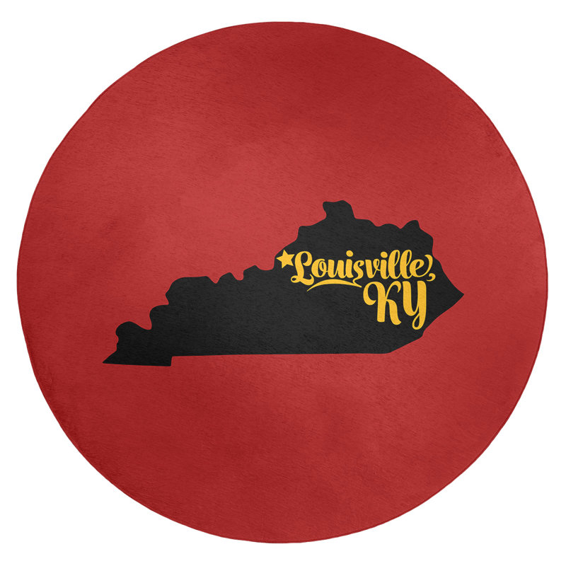 Tapis en poly-chenille de kentucky sports, Rond 5 pi