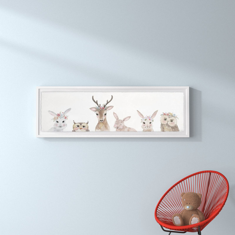 Komar Jungle Babies, reproduction encadrée, H 15 po x l 45 po x P 1,5 po