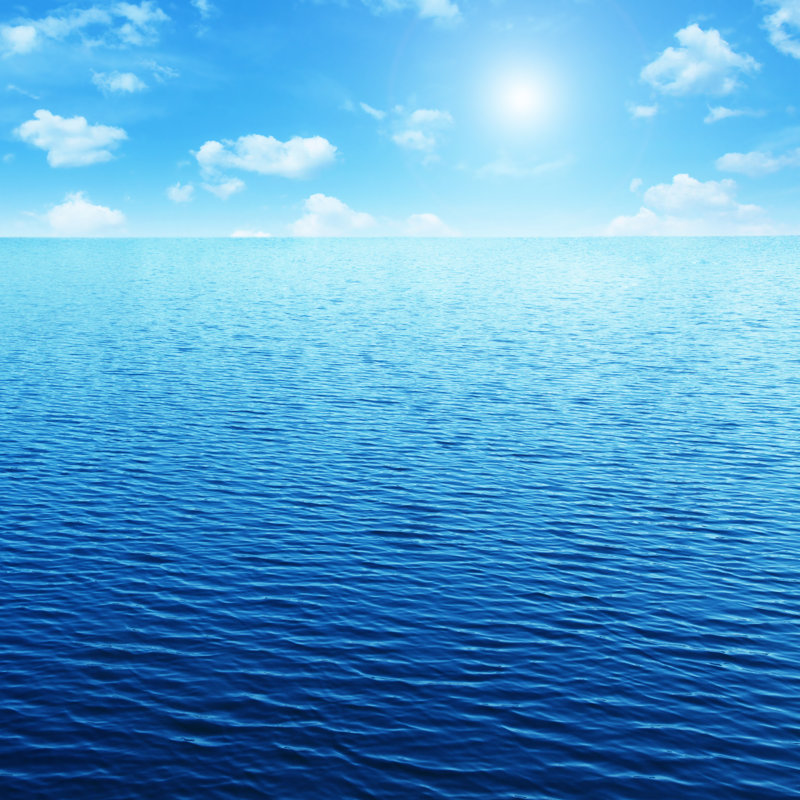 Blue Sea - Wrapped Canvas Print, 122cm H x 122cm W x 3.8cm D