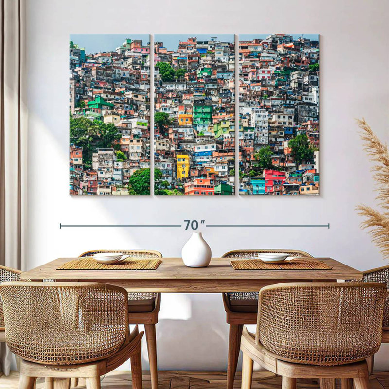 Lilie Slums Of Rio De Janeiro, H 42 po x l 65 po