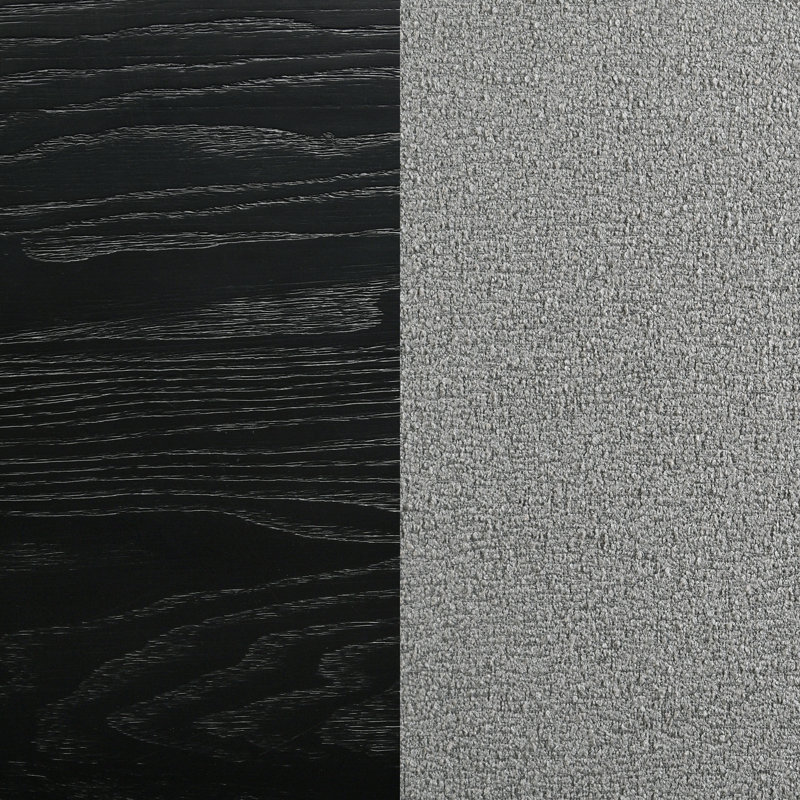 Nichalous Upholstered Queen Panel Bed Black and Grey, Queen, Black/Gray