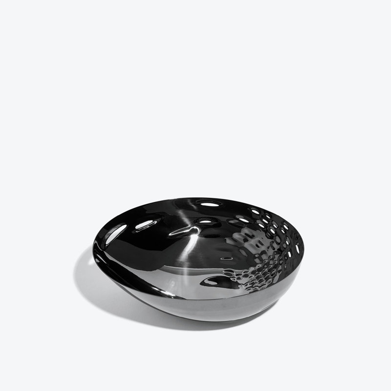 Cell Bowl, Black, Black Stainless Steel