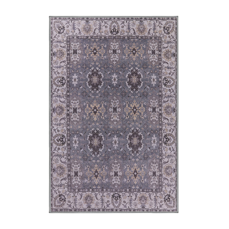 Tapis oriental brun clair Anushavan, Carré 8 pi