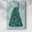 Christmas Peacock Christmas Tree- Gallery Wrapped Canvas-2015429983