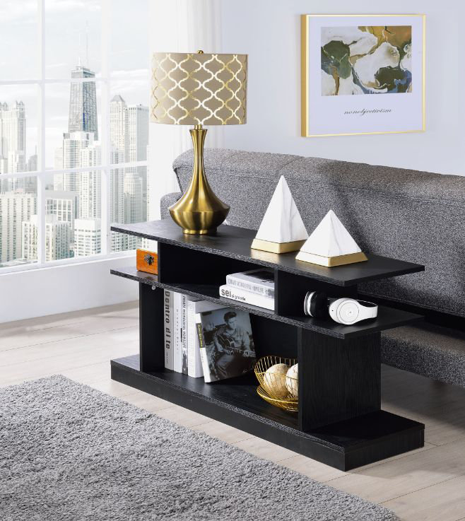 Latitude Run® Floor Shelf Coffee Table with Storage | Wayfair