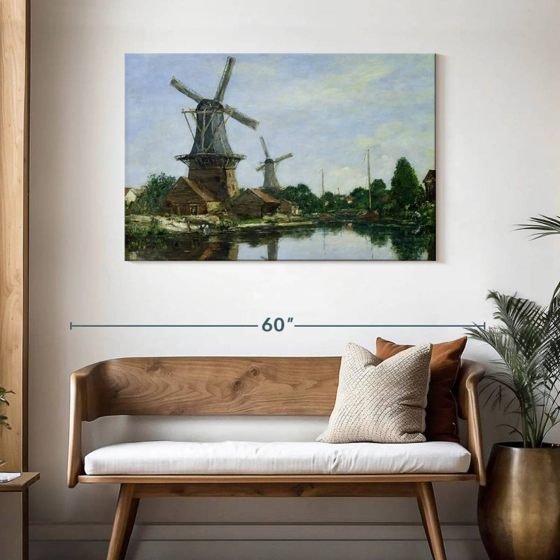 Lilie Dutch Windmills, 30" H x 45" W