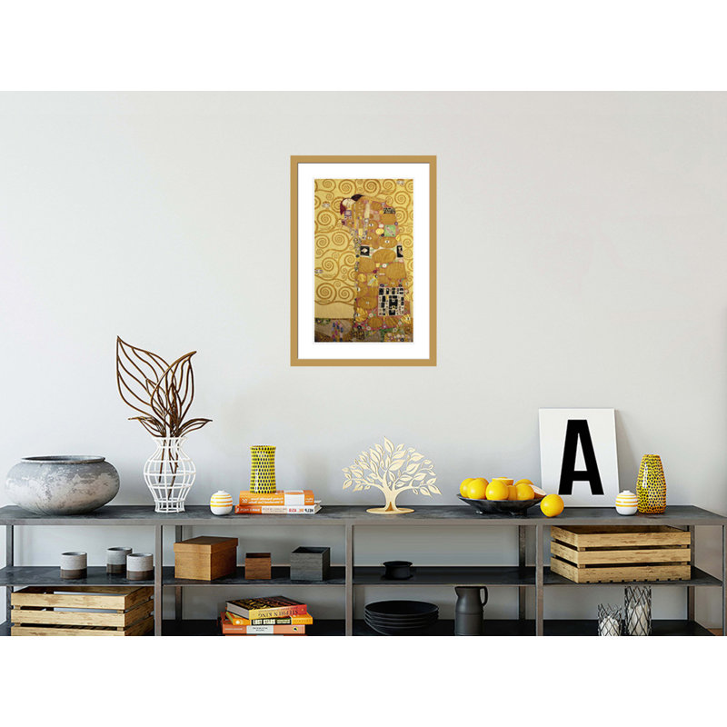 Foulard par Gustav Klimt, impression giclée encadrée, H 29,5 po x l 20,39 po