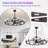 41-Inch Wagon Wheel Chandelier Fan-1276175866