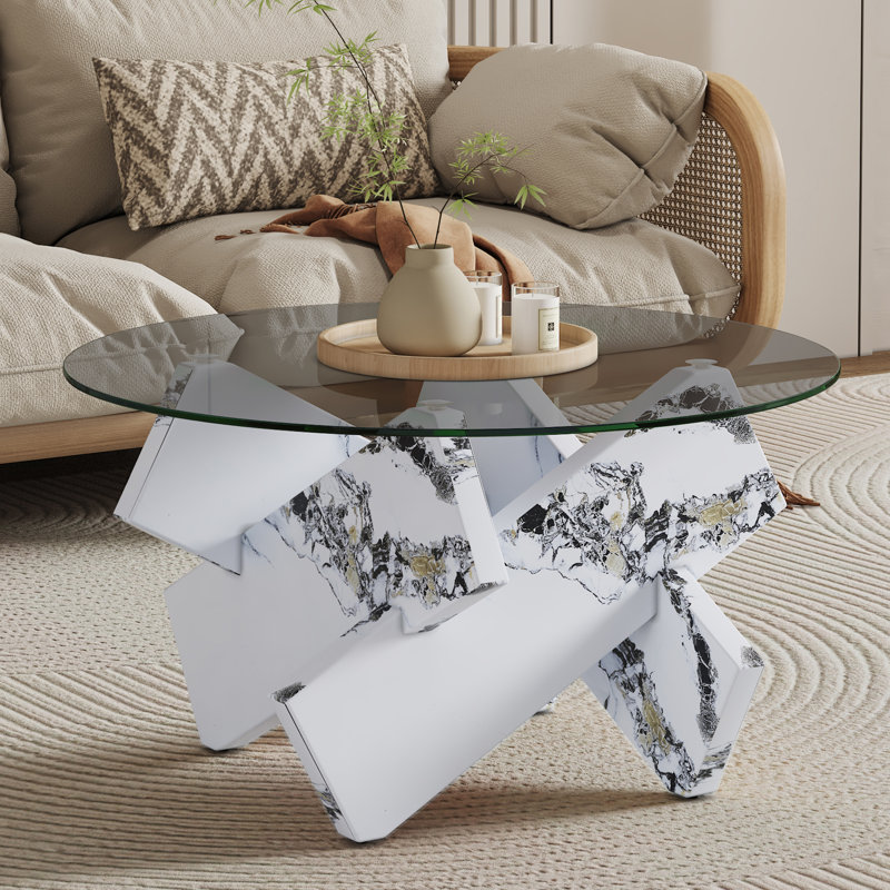 Table basse Lexghi, Naturel, Clair