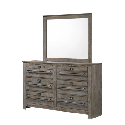 Miroir de chambre à coucher brun Bateson (miroir seulement)