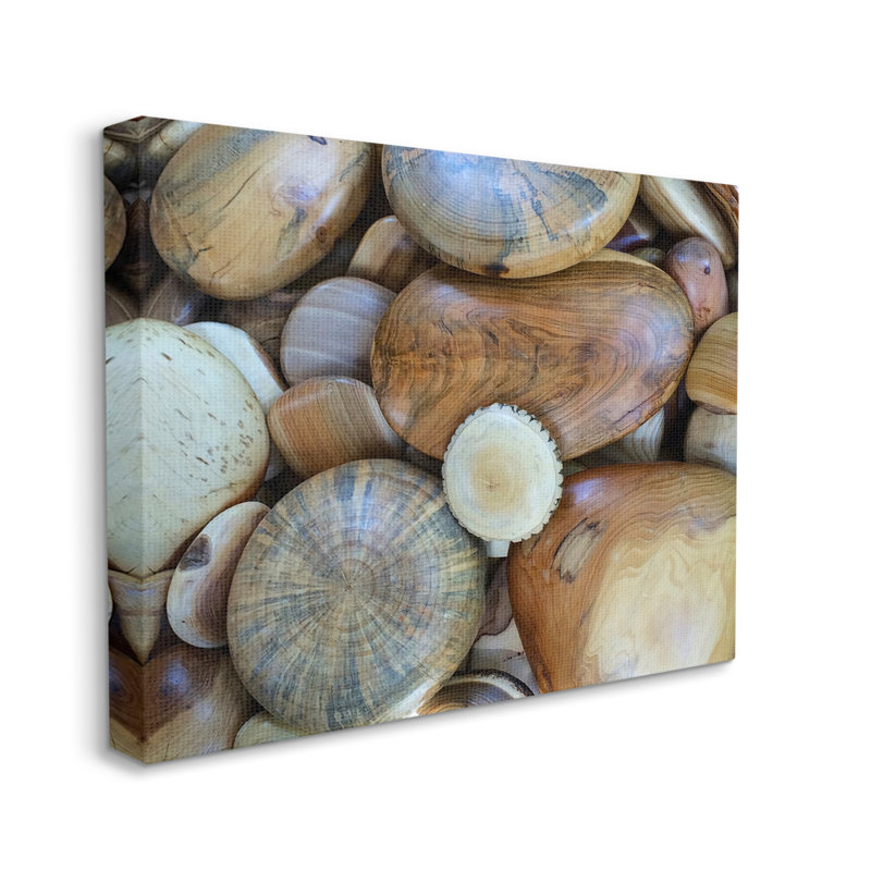Aw-138-Canvas, pierres de bois sur toile par Graffi *, photographie de Tee Studios, H 24 po x l 30 po x P 1,5 po