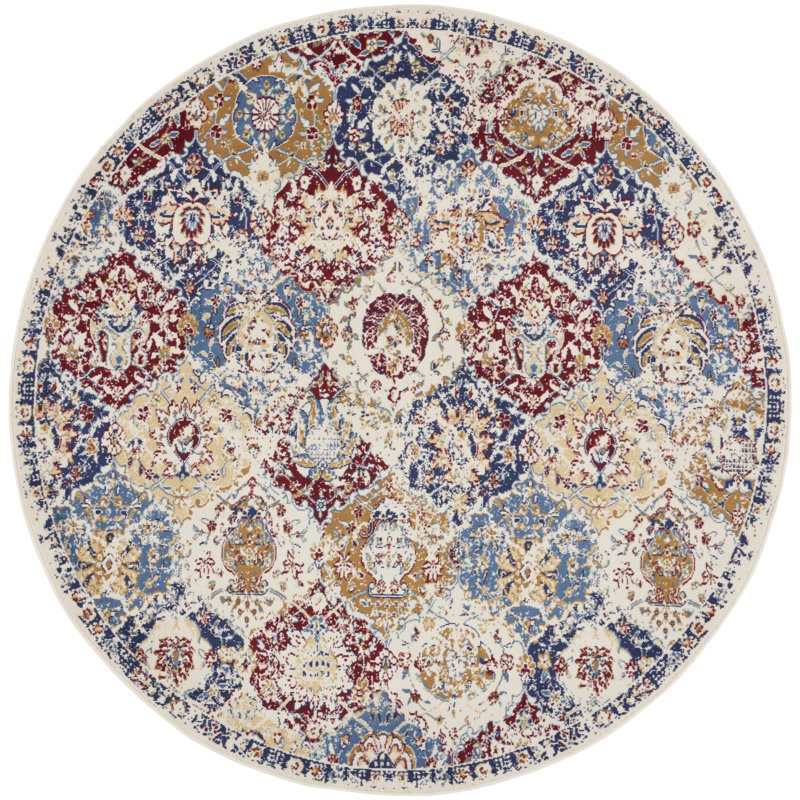 Martese Oriental Indoor Rug, Round 4'