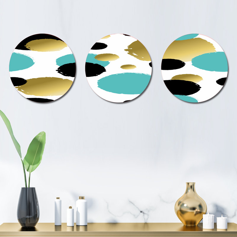 Ensemble de 3 décorations murales cercles
