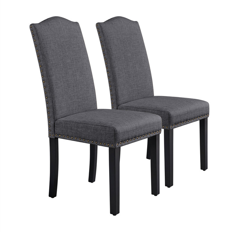 50.5cm H Fabric Upholstered Side Chair, Grey
