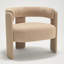 Fauteuil d'appoint pour le salon, fauteuil simple en velours et fauteuil Mid-Century moderne avec 1 coussin et pieds en métal pour la lecture dans le bureau de la chambre à coucher