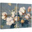 "White Floral Branch Still Life", chambre à coucher, impression sur toile encadrée, 2 pièces-1040603301-1040603305