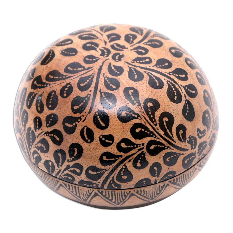 Boîte décorative en bois batik Red Barrel Studio®