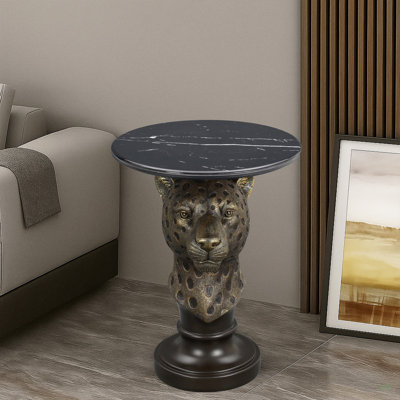 Table d'appoint Leopard Head