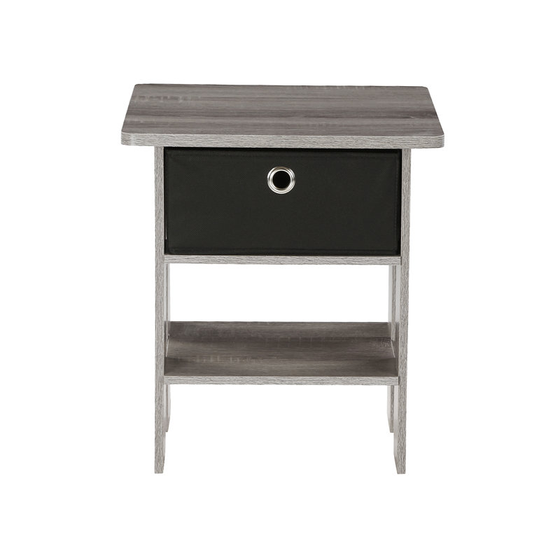 Stanbridge Side Table with Storage, Oak Brown