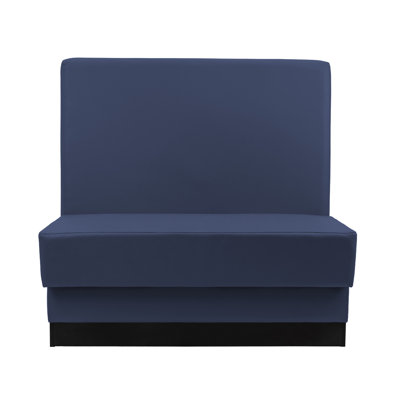 Single-Sided Restaurant Booth Seating - Navy