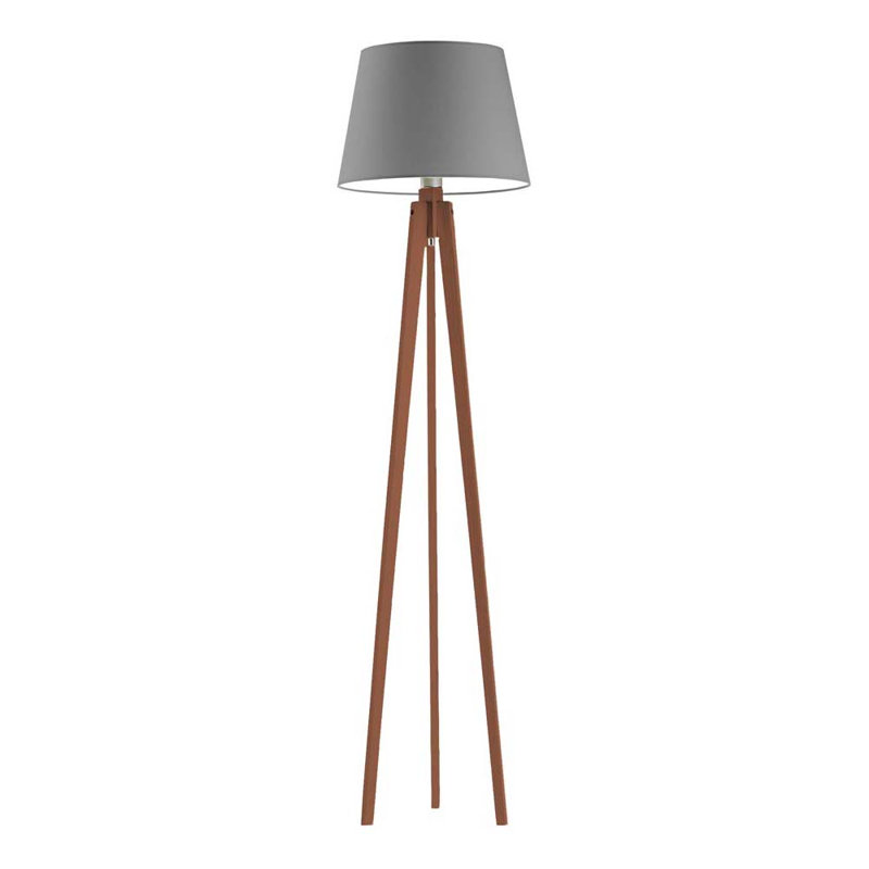 Araby 158cm Tripod Floor Lamp, Light Grey, Brown