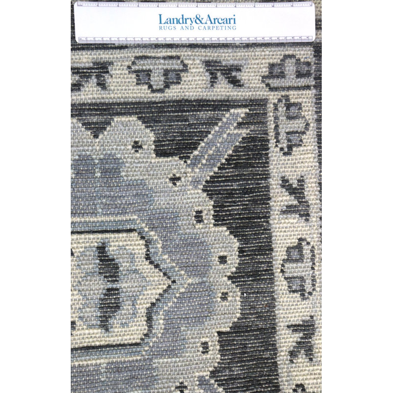Sultanabad Wool Oriental Area Rug in Gray/Charcoal/White, Rectangle 8'9" x 11'7"