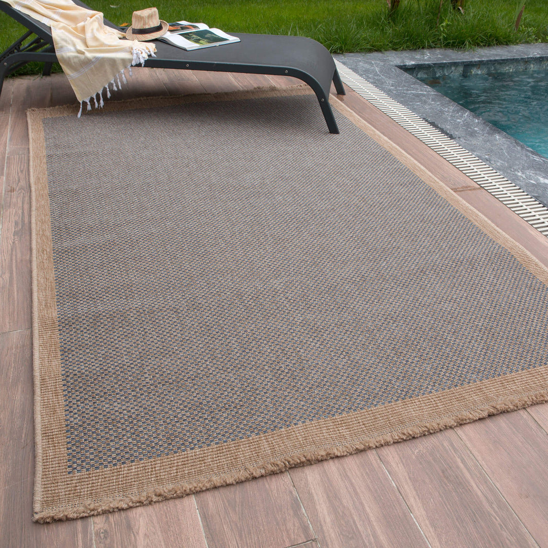 Nature Collection Chequered Indoor / Outdoor Area Rug
