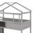 Twin Over Full House Bunk Bed With Blackboard-1507250254