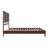 Amandah Low Profile Solid Wood Panel Bed-1063239670-1063239671