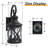 2 - Light 17''H Black Iron and Aluminum Seeded Glass Etl Outdoor Wall Lantern with Dusk to Dawn-260812891