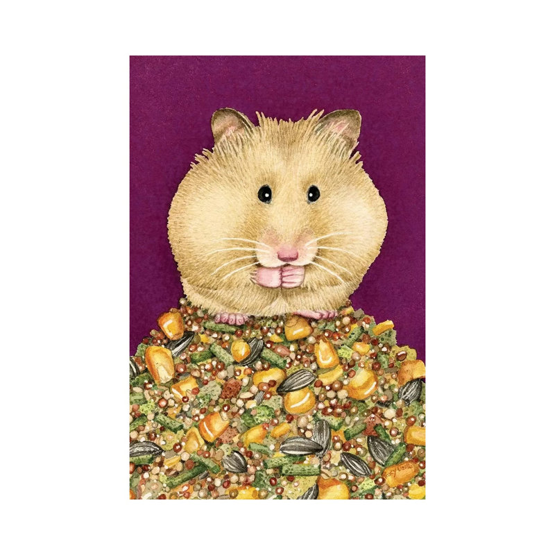 The Little Hoarder by Tracy Lizotte - Wrapped Canvas Painting, 20.32 cm H x 30.48 cm W