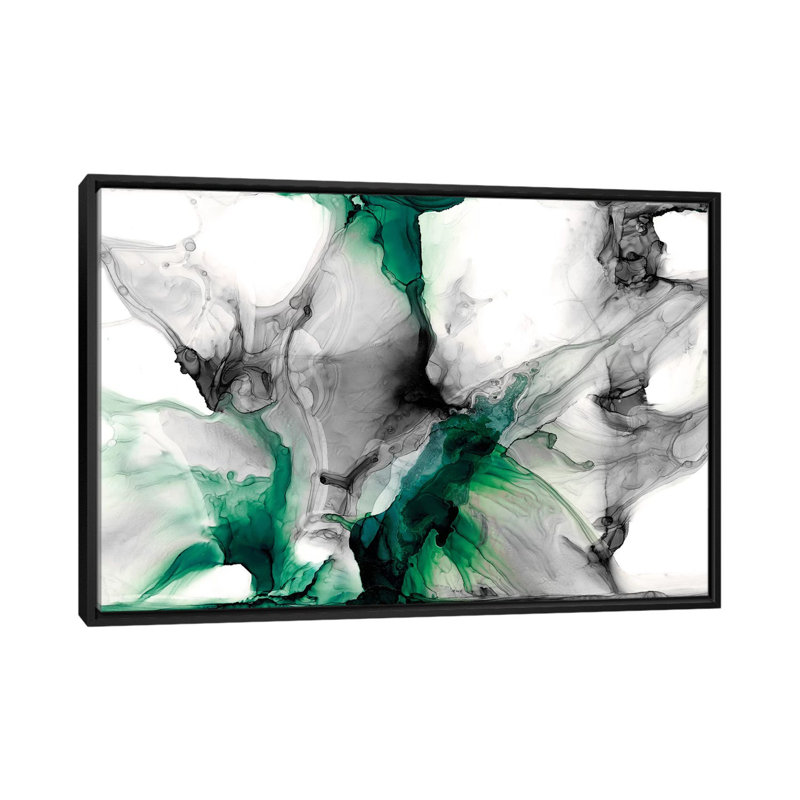 «Emerald Gale II» par Jennifer Goldberger, reproduction d'art sur toile tendue, H 40 po x l 60 po x 1,5 po