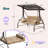 Cullin Porch Swing with Canopy