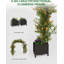 Treillis de jardin avec jardinière, tonnelle en métal robuste pour plantes grimpantes et décoration de mariage-317512202